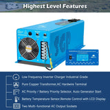6000W DC 48V Split Phase Pure Sine Wave Inverter With Charger