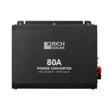 80 Amp Power Converter | 80A 120V Battery Charger | Overload, Overheat, Reverse Polarity Protection | Plug and Play