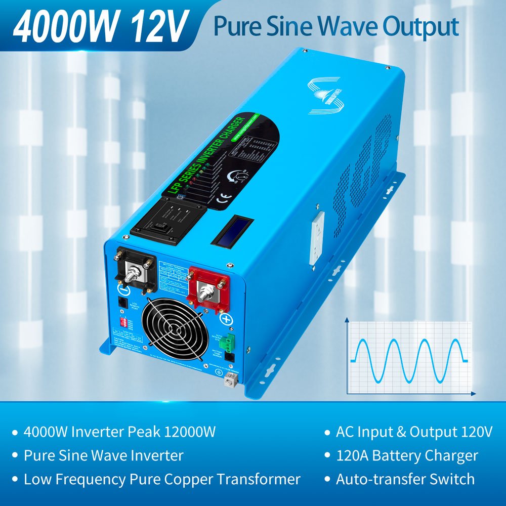 3000W DC 12V Pure Sine Wave Inverter With Charger