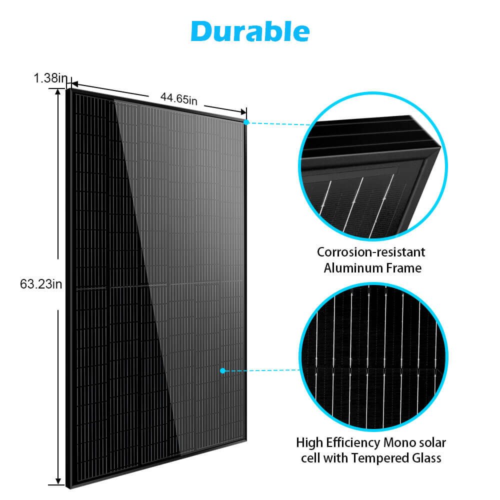 415W Mono Black PERC Solar Panel UL 61730