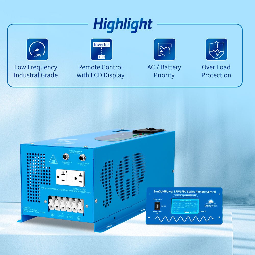 3000W DC 12V Pure Sine Wave Inverter With Charger