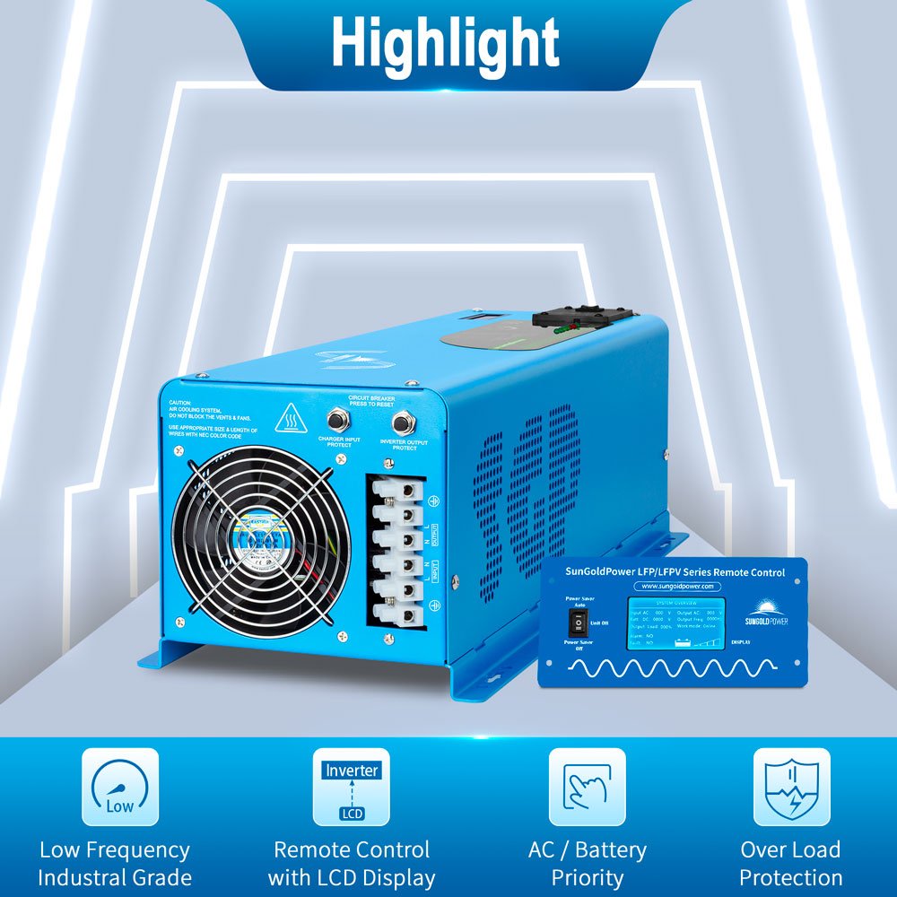3000W DC 12V Pure Sine Wave Inverter With Charger