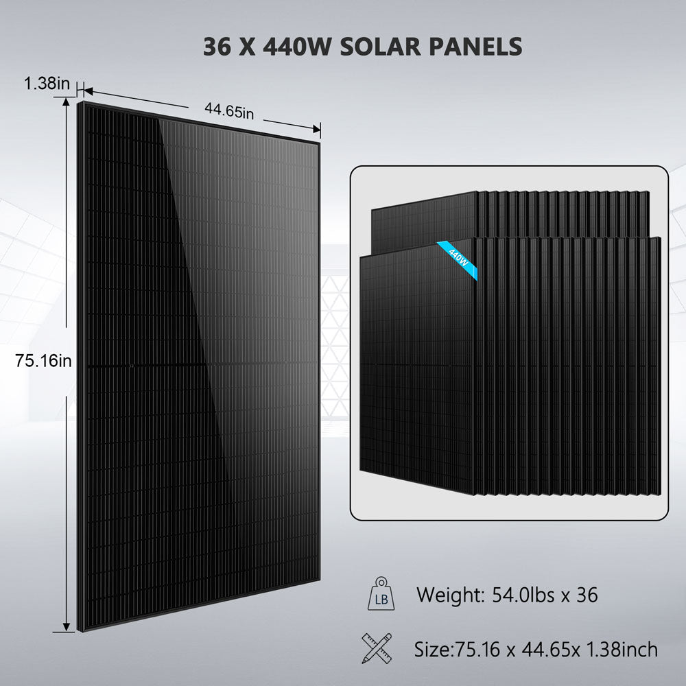 15840W Hybrid Solar Kit