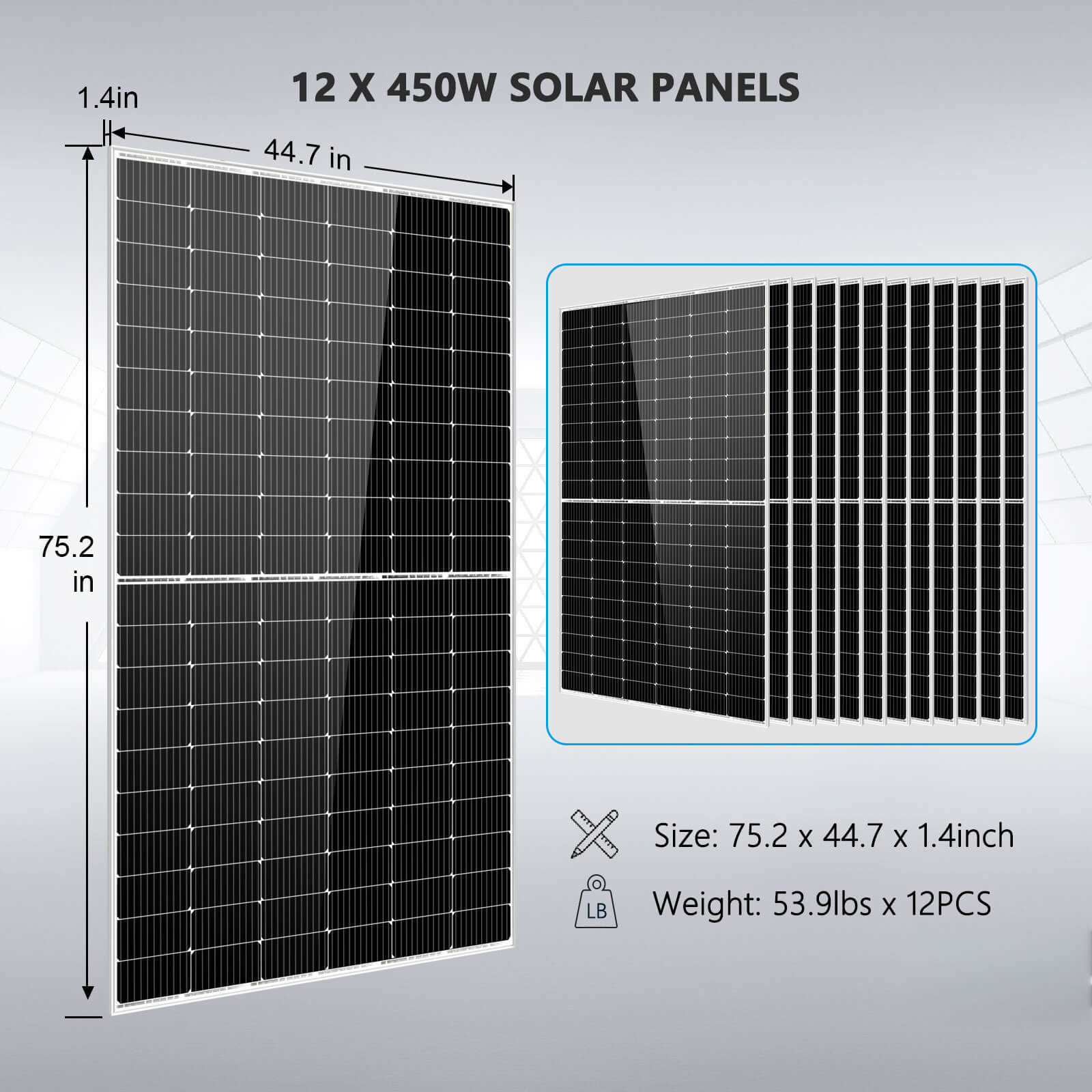 5400W Off-Grid Solar Kit