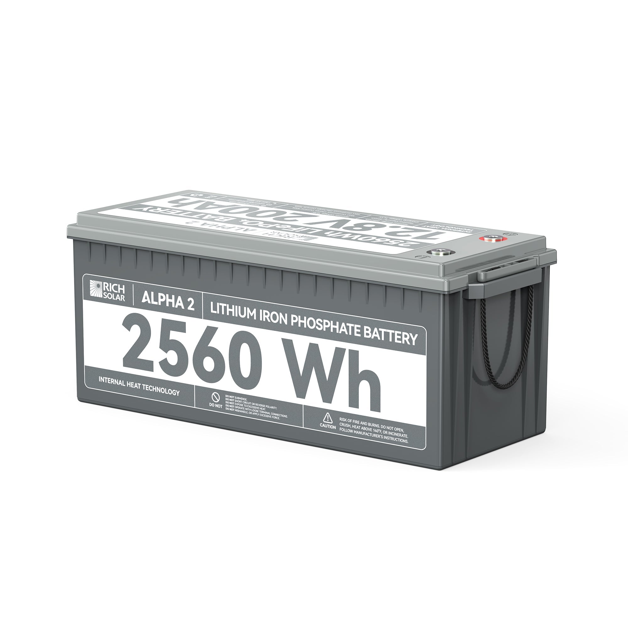 ALPHA 2 | 12V 200Ah LiFePO4 Battery | Powerful 12V Lithium Battery for RVs, Trailers, Vans, Boats, Off-Grid | 5,000 Lifetime Cycles | Bluetooth and Internal Heat Technology