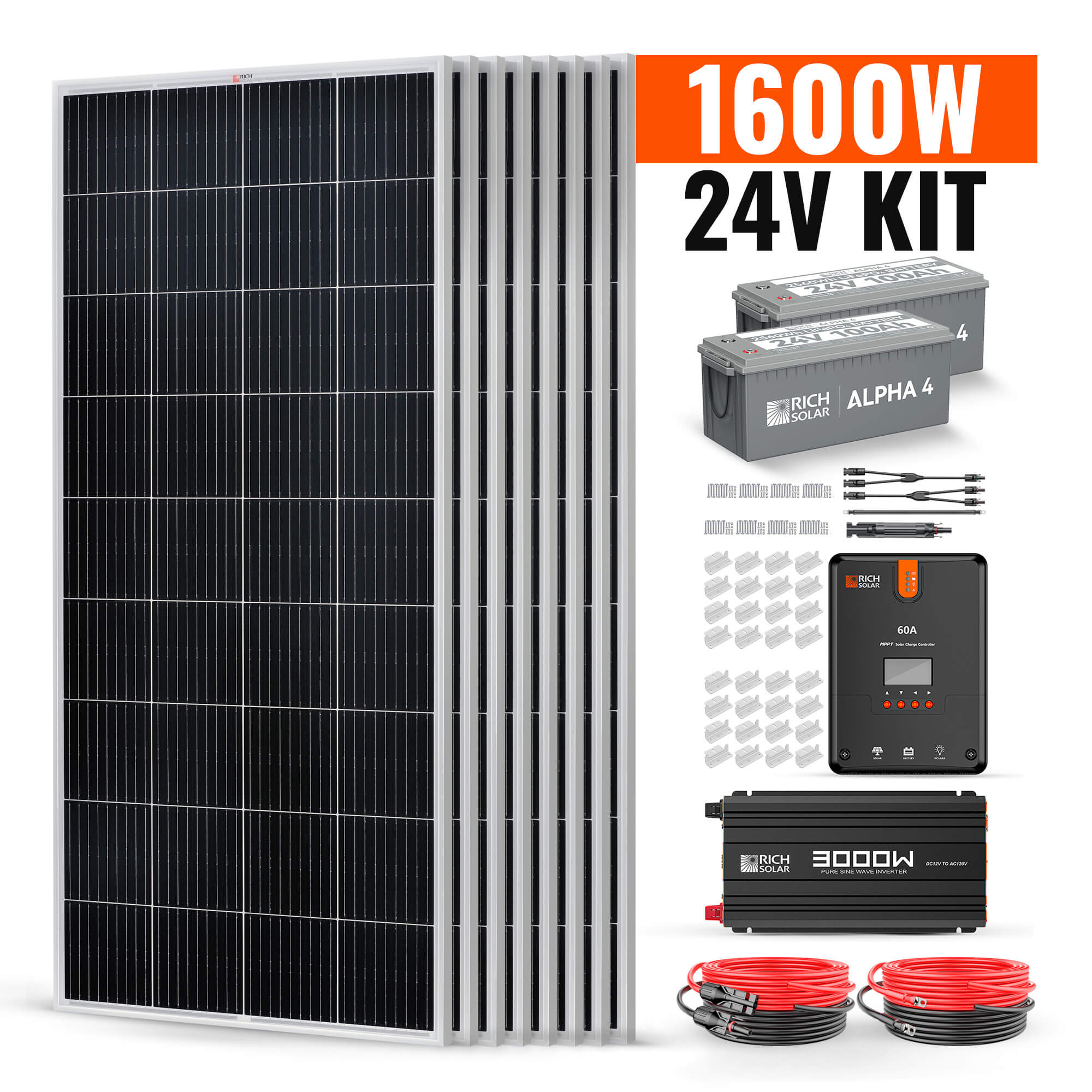 1600W Complete Solar Kit