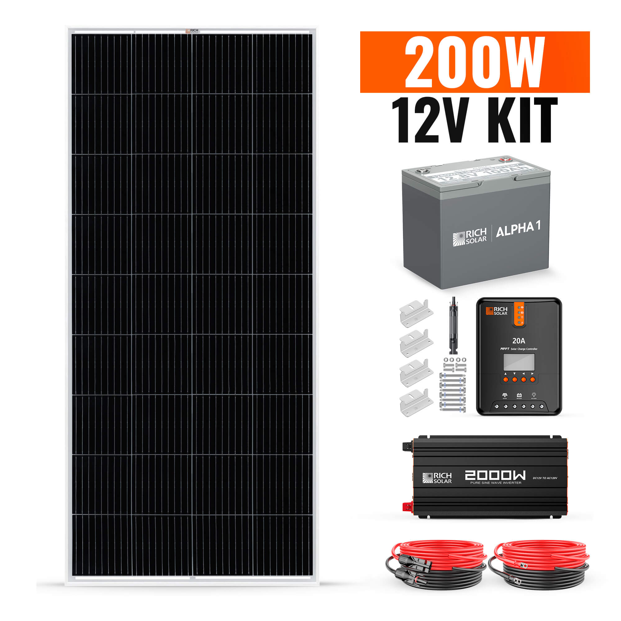 200W Complete Solar Kit