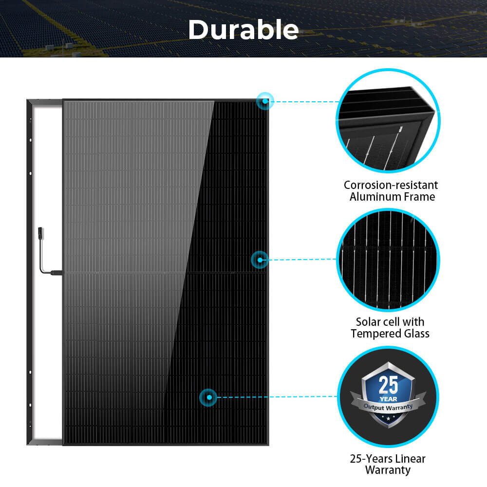 440W Mono Black PERC Solar Panel UL 61730