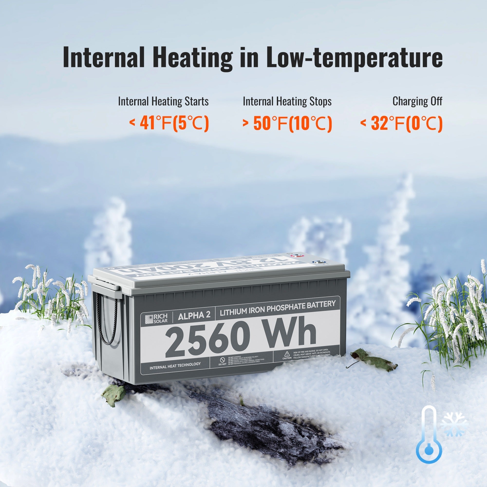 ALPHA 2 | 12V 200Ah LiFePO4 Battery | Powerful 12V Lithium Battery for RVs, Trailers, Vans, Boats, Off-Grid | 5,000 Lifetime Cycles | Bluetooth and Internal Heat Technology