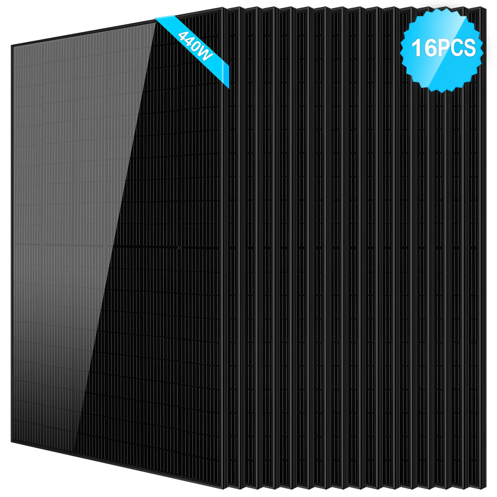 440W Mono Black PERC Solar Panel UL 61730