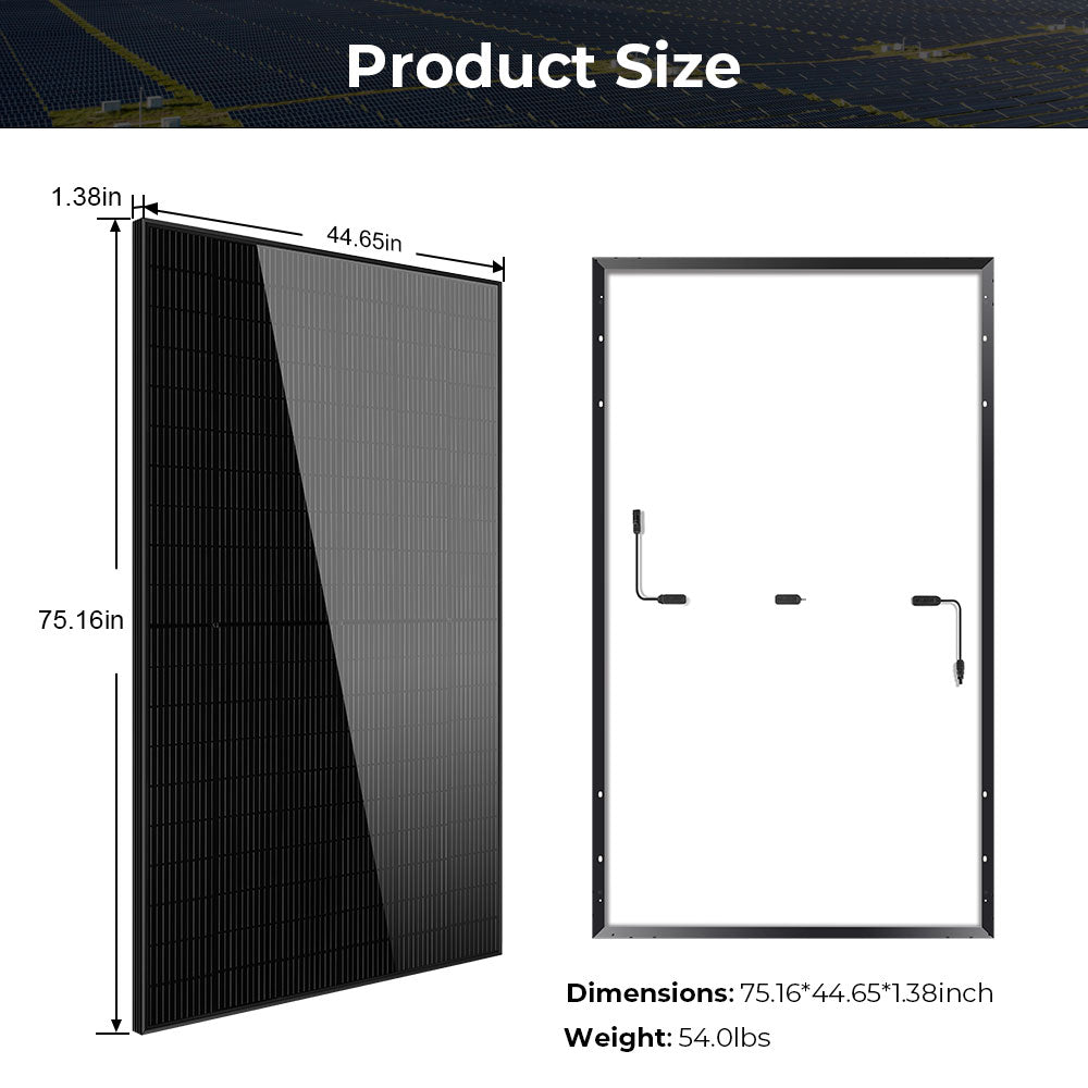 415W Mono Black PERC Solar Panel UL 61730