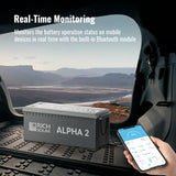 ALPHA 2 | 12V 200Ah LiFePO4 Battery | Powerful 12V Lithium Battery for RVs, Trailers, Vans, Boats, Off-Grid | 5,000 Lifetime Cycles | Bluetooth and Internal Heat Technology