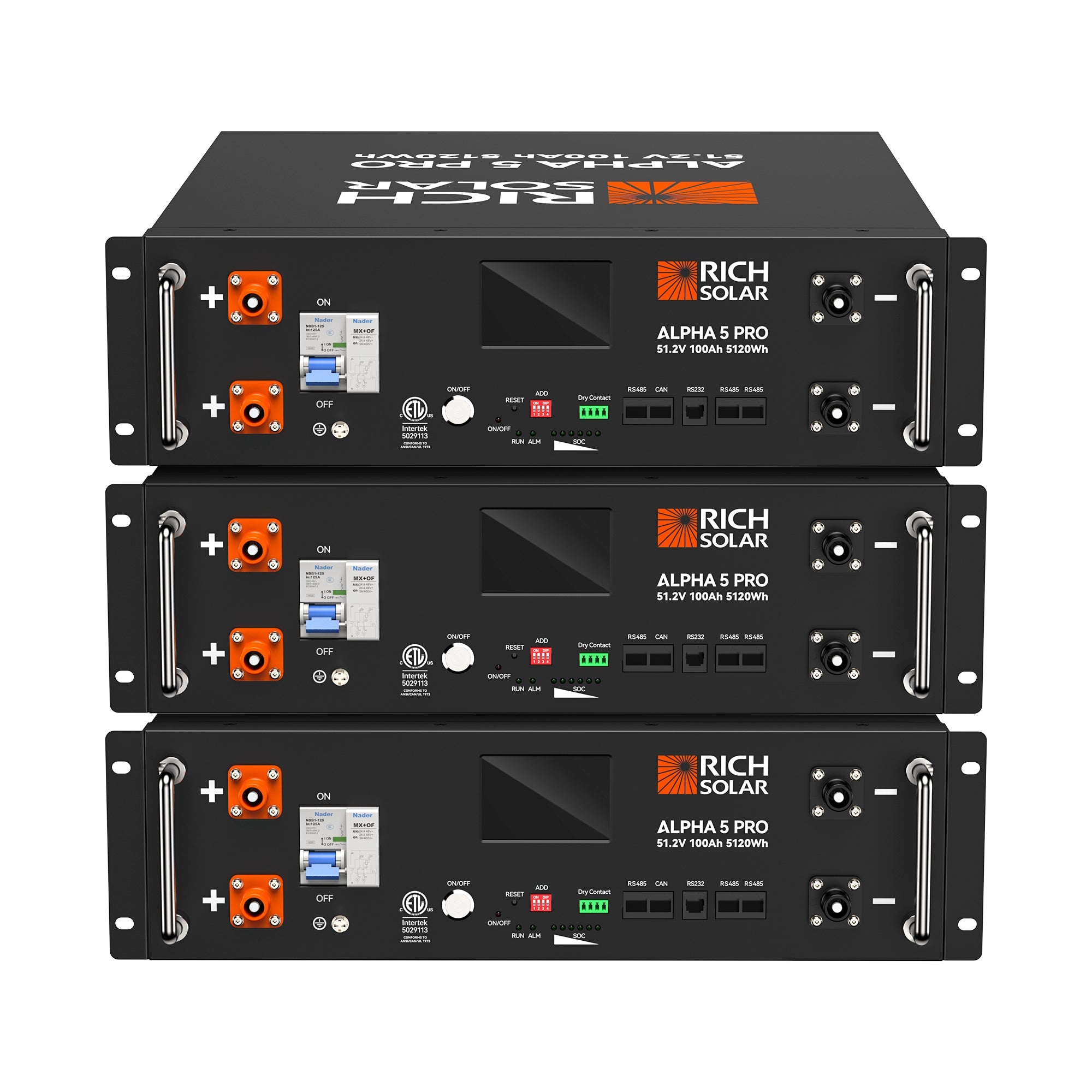 ALPHA 5 PRO | 51.2V 100Ah LiFePO4 Battery | Premium 48V Server Rack Lithium Battery for Residential, Commercial, RVs, Off-Grid | 7,000 Lifetime Cycles | 10 Year Warranty | UL1973, UL9540A Certified