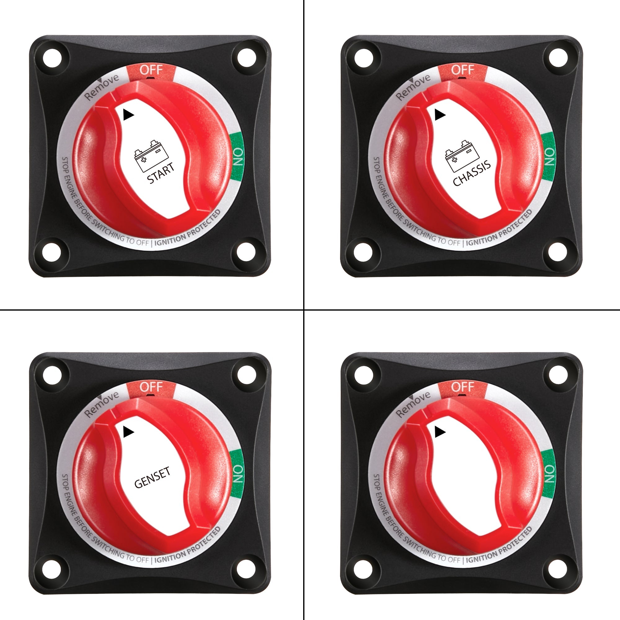 275A On/Off Battery Switch | 275 Amp DC Switch with Removable Knob for Isolation and Safety | Easy Install