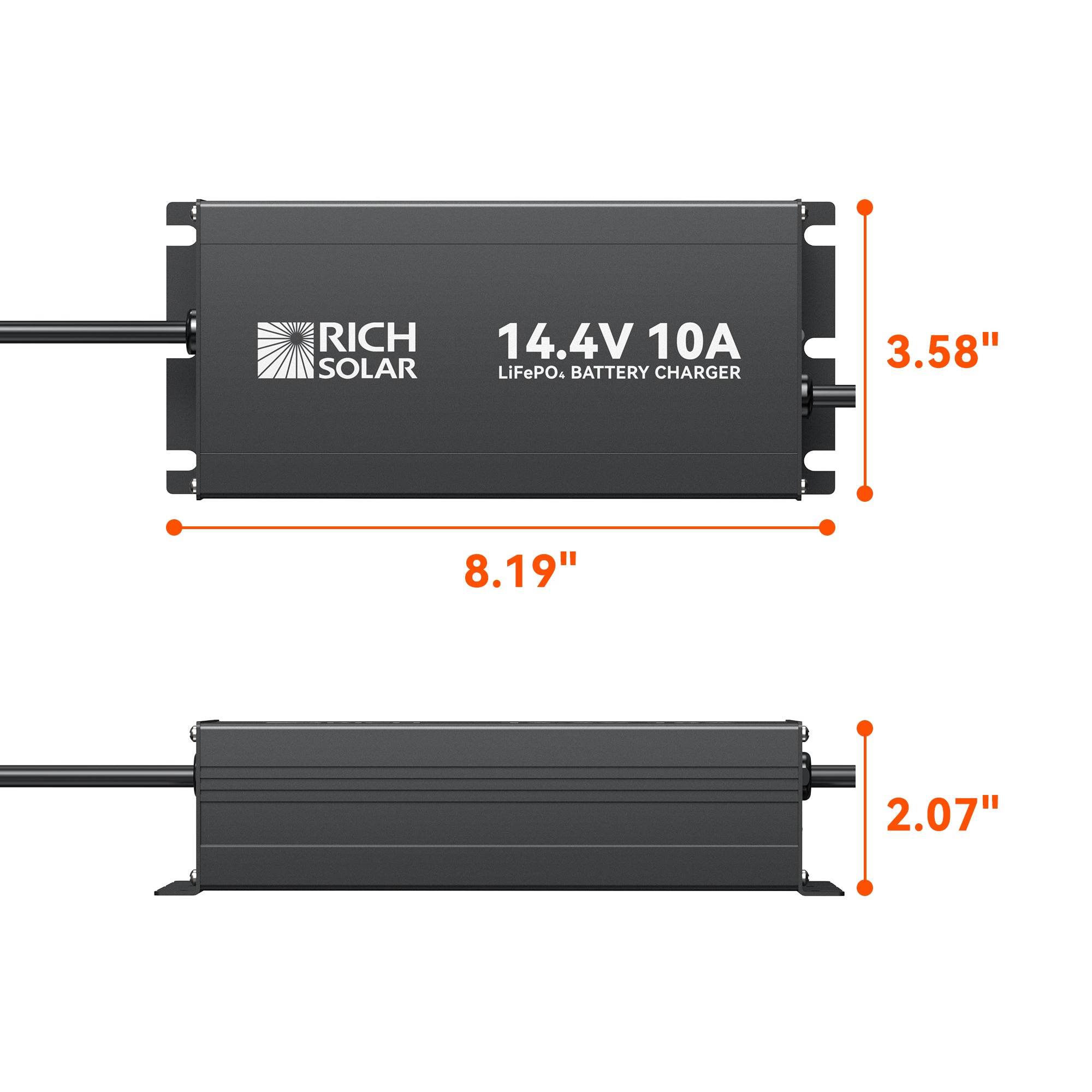 12V(14.6V) 10A | 100-240VAC | 12V LiFePO4 Battery Charger