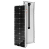 MEGA 100 SLIM | 100 Watt Slim Solar Panel | Compact 12V Off-Grid Narrow Solar Panel for Campers, Overlanders, Boats | 25-Year Output Warranty | UL Certified