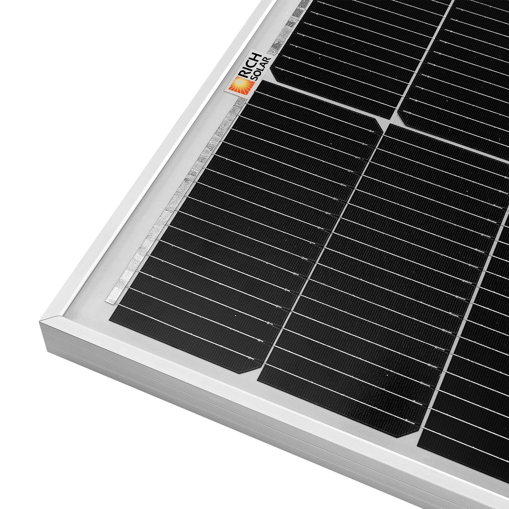 MEGA 100 SLIM | 100 Watt Slim Solar Panel | Compact 12V Off-Grid Narrow Solar Panel for Campers, Overlanders, Boats | 25-Year Output Warranty | UL Certified