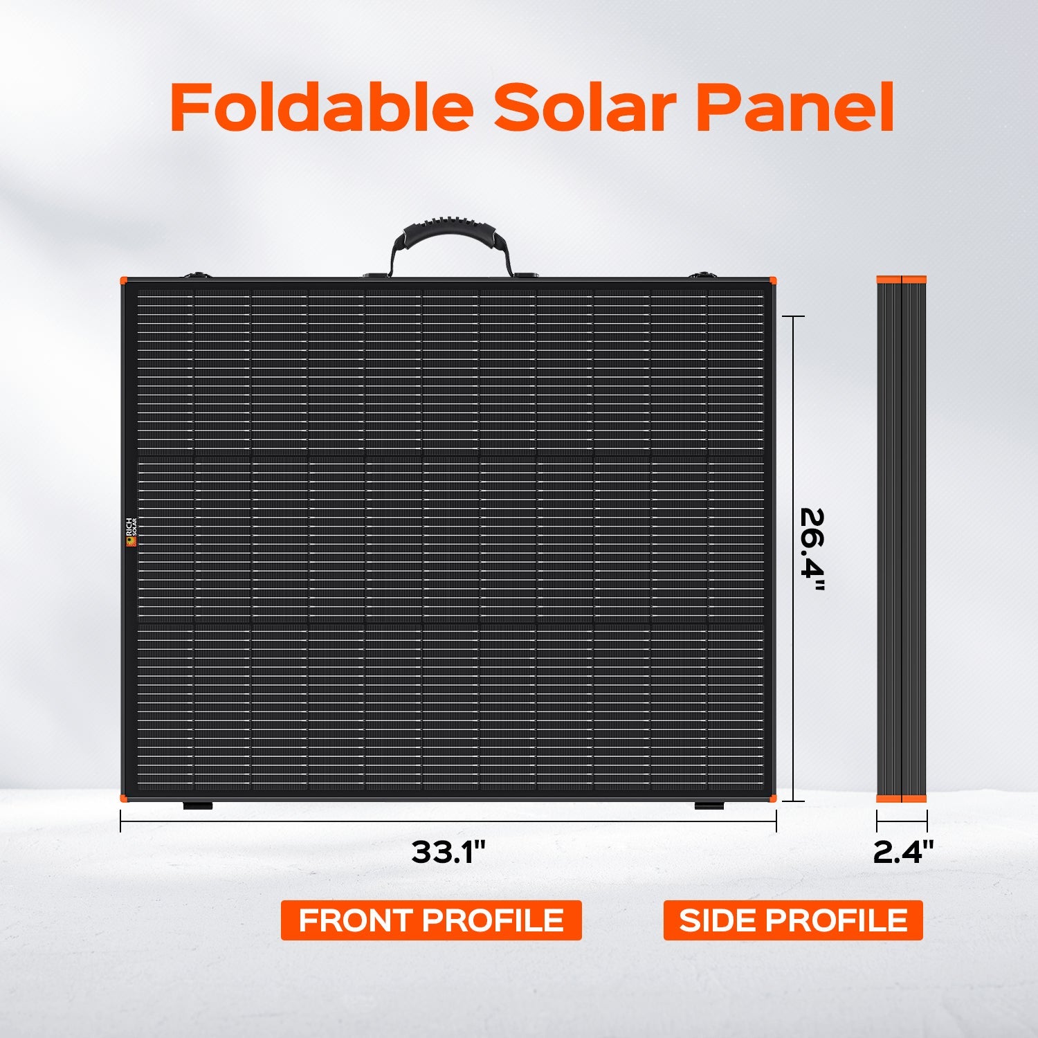 MEGA 200 Portable Briefcase Solar Panel | 200 Watt Portable Solar Panel | Powerful 12V Portable Solar Panel for Generators, Power Stations, Campers | High Efficiency
