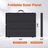 MEGA 200 Portable Briefcase Solar Panel | 200 Watt Portable Solar Panel | Powerful 12V Portable Solar Panel for Generators, Power Stations, Campers | High Efficiency