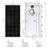 MEGA 200 | 200 Watt Solar Panel | Premier 12V Off-Grid Solar Panel for RVs Cabins, Boats | 25-Year Output Warranty | UL Certified