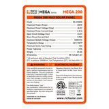 MEGA 200 MAX | 200 Watt 24 Volt Solar Panel | Premium 24V Off-Grid Solar Panel for RVs, Trailers, Cabins | 25-Year Output Warranty | UL Certified