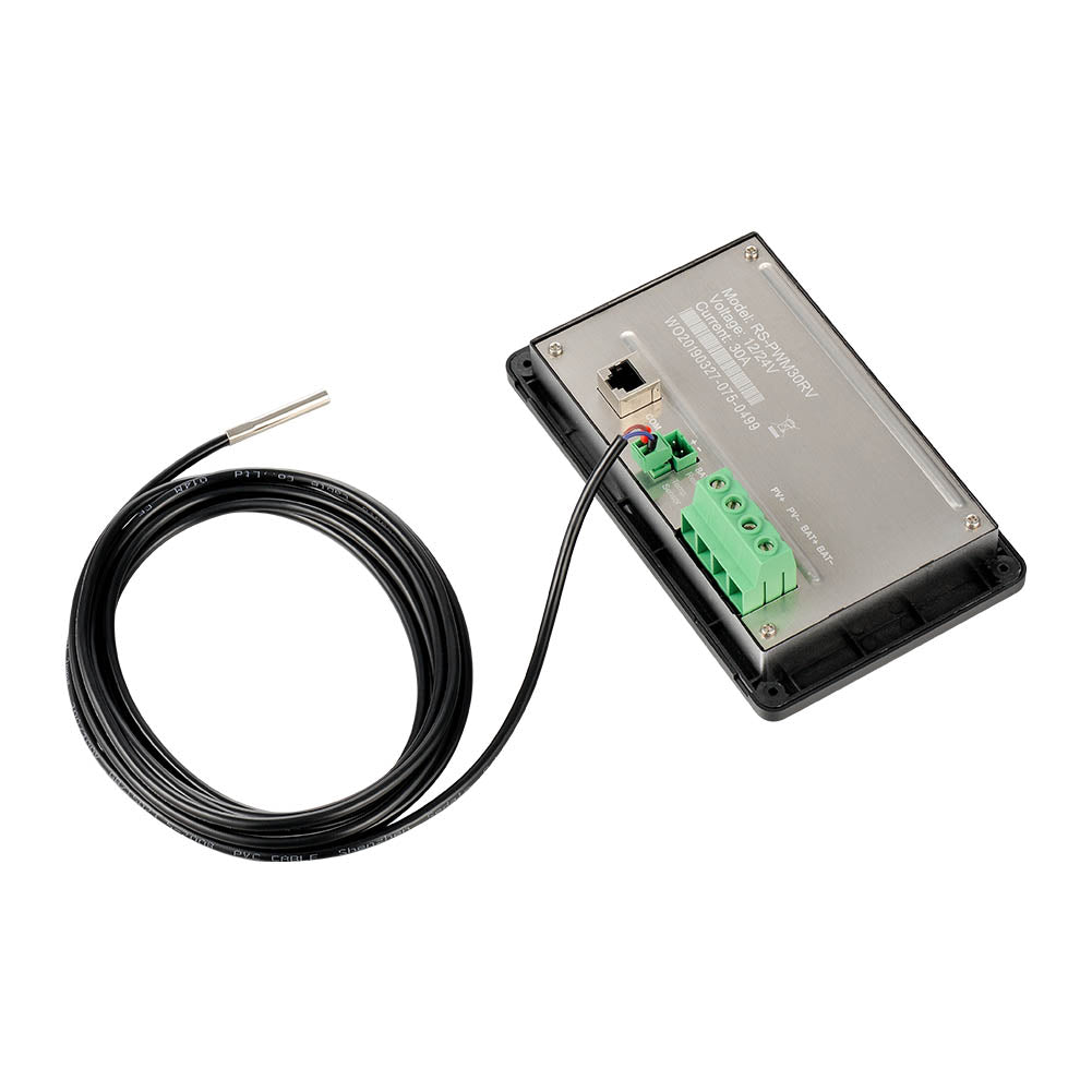 30 Amp Flush Mount PWM Solar Charge Controller | 30A 12V/24V PWM Controller for RVs, Trailers, Campers, Vans, Boats, Off-Grid | Top Rated