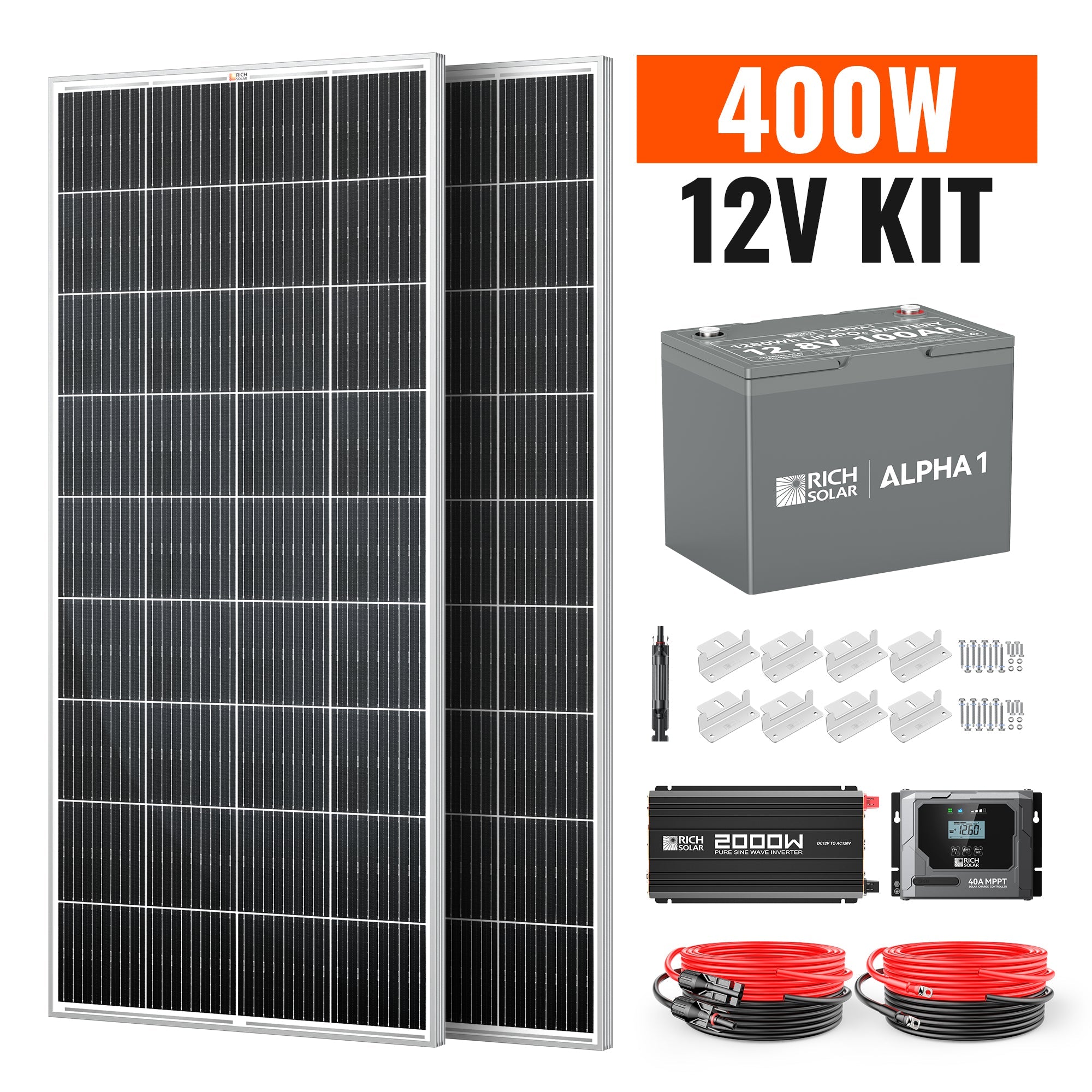 400W Complete Solar Kit
